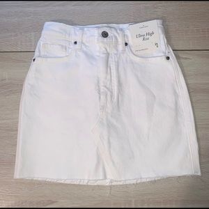 White Denim Skirt (NWT)